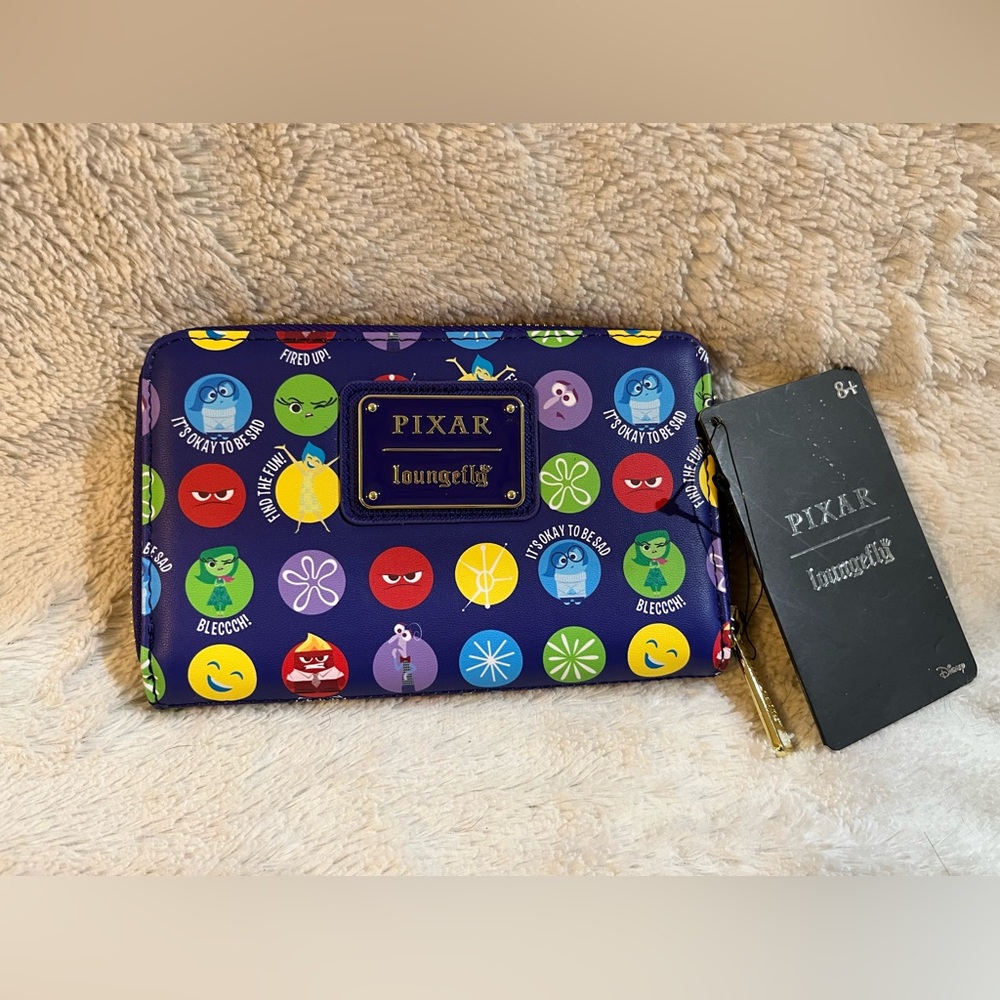 Loungefly - Inside Out - Characters - Blue - Wallet - Disney - Pixar - New !!